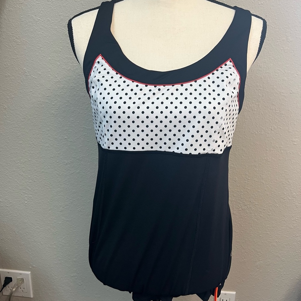 Lululemon Black and White Polka Dot Women's Top